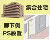 マンションのパイプスペース(PS)の給湯器