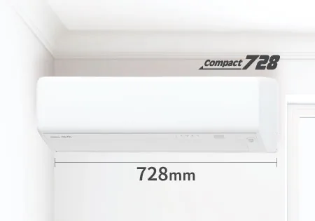 RHシリーズの横幅728mm×高さ250mmのコンパクトモデル