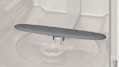 NP-45EF1WPEの下ノズルが底面から強い水流を噴射する様子