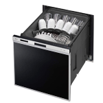 リンナイ ビルトイン食洗器 ドアパネル スライドミドル ブラック（B）（ツヤ消）