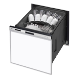 リンナイ ビルトイン食洗器 ドアパネル スライドミドル ホワイト（W）（光沢）