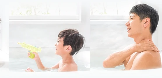 家族それぞれの入浴（イメージ）