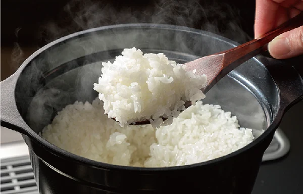 パロマ フェイシスグランドの自動炊飯機能で炊いたごはん