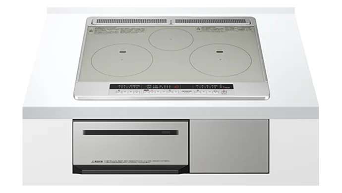 日立 IHクッキングヒーター HT-M7STF(S)（3口IH／幅60cm／シルバー）