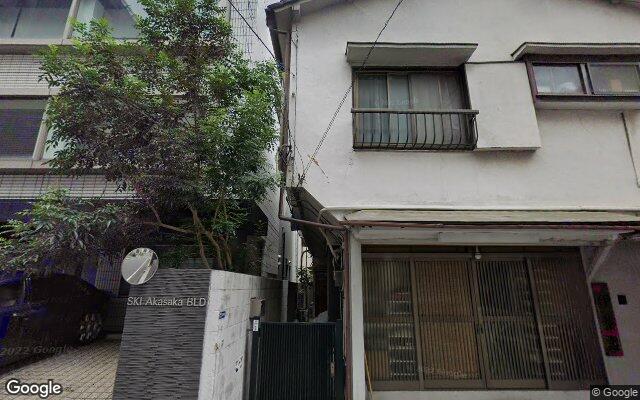 ブランズ赤坂の外観（Googleストリートビュー）