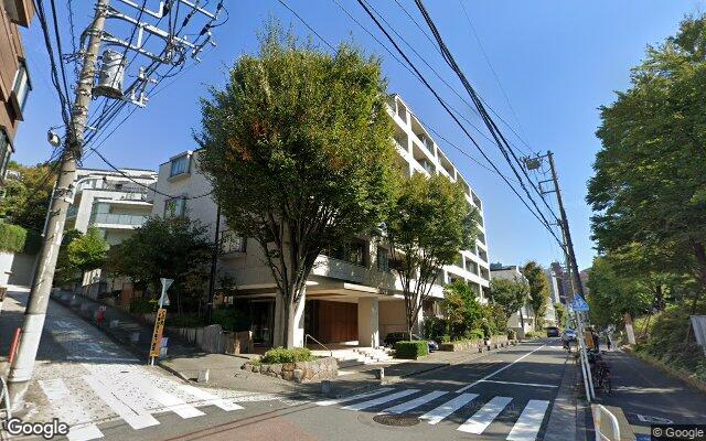 パークハウス池田山公園白金台の杜の外観（Googleストリートビュー）