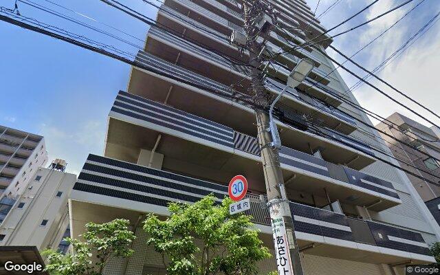ライオンズタワー上野黒門町の外観（Googleストリートビュー）