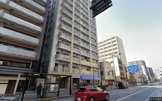 ライオンズステージ八王子シティの外観（Googleストリートビュー）