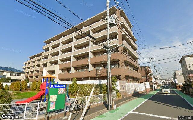 クレストフォルム篠崎ディアガーデンの外観（Googleストリートビュー）