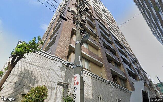 クレストフォルム月島サウススクエアの外観（Googleストリートビュー）