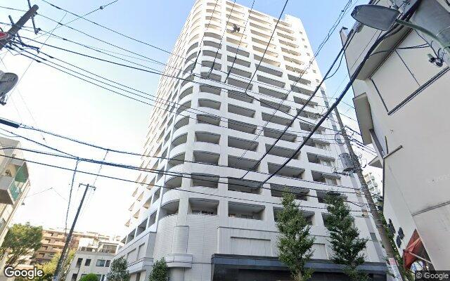 ライオンズタワー五反田の外観（Googleストリートビュー）