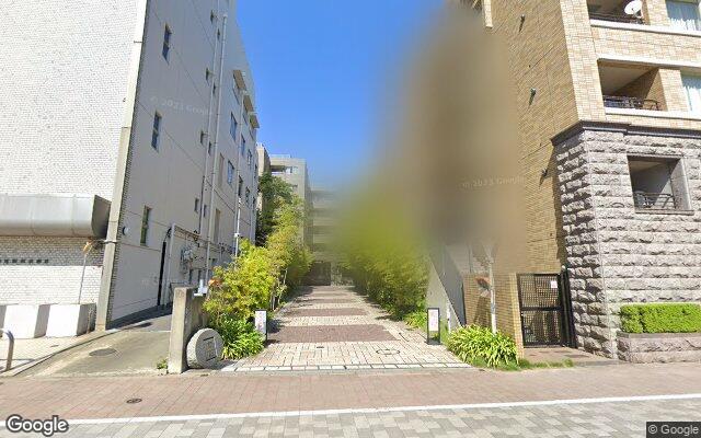 ガーデンホームズ白金の外観（Googleストリートビュー）