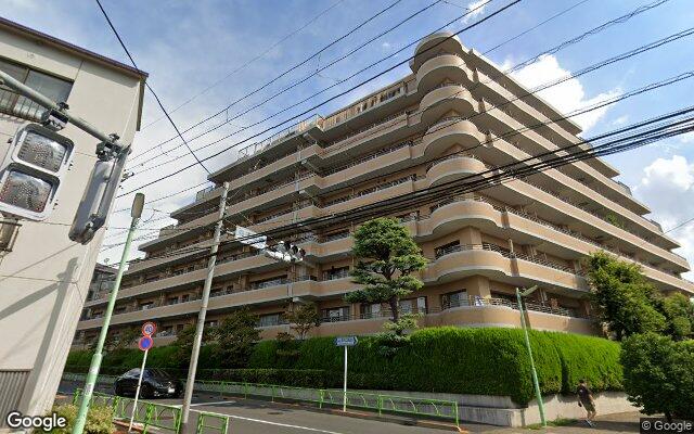 弦巻パークホームズの外観（Googleストリートビュー）