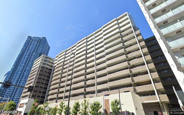 コスモ・ザ・キャナル東京イースト南西棟の外観（Googleストリートビュー）