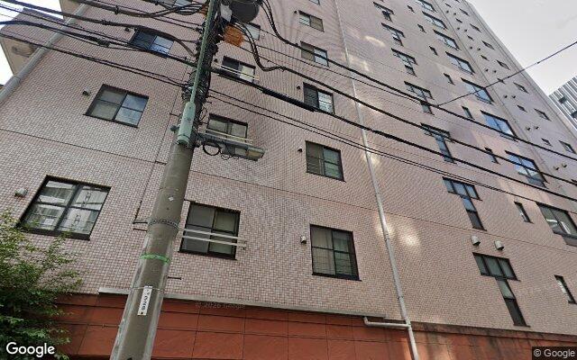パロス新富町の外観（Googleストリートビュー）