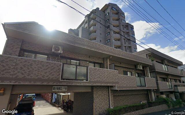 ライオンズマンション門前仲町古石場パークサイドの外観（Googleストリートビュー）