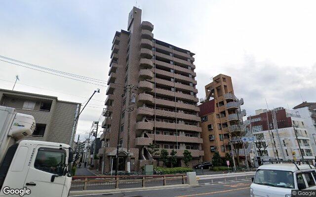 アルファホームズ東十条の外観（Googleストリートビュー）