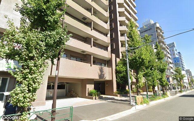 グランパーク門前仲町壱番館の外観（Googleストリートビュー）