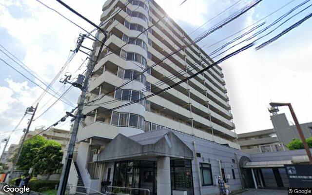 新蓮根団地の外観（Googleストリートビュー）