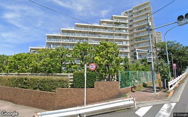 多摩川芙蓉ハイツ1号棟の外観（Googleストリートビュー）