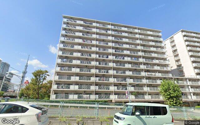 コープ野村亀戸西棟の外観（Googleストリートビュー）
