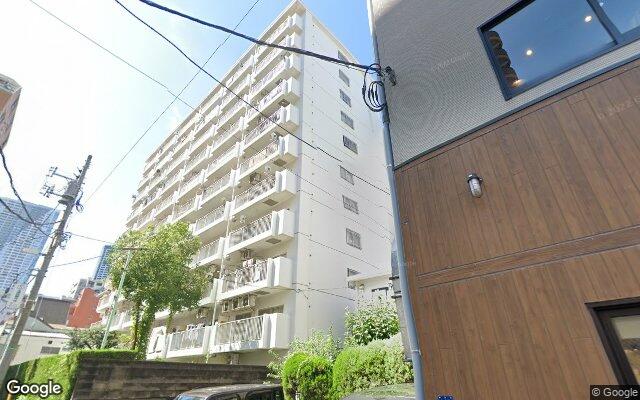 マンション勝どきの外観（Googleストリートビュー）