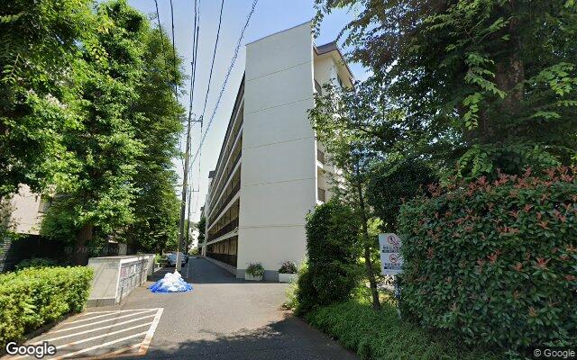 武蔵野グリーンタウンB棟の外観（Googleストリートビュー）