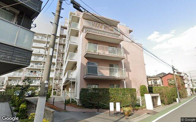 中銀城北パークマンシオンの外観（Googleストリートビュー）