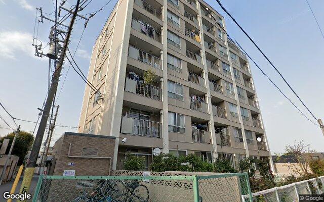 沼袋コーポラスの外観（Googleストリートビュー）