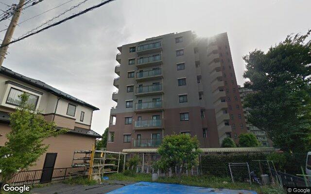 ライオンズステージ常盤平2番館の外観（Googleストリートビュー）
