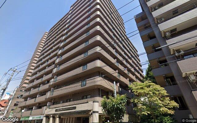 ライオンズプラザ松戸中央公園の外観（Googleストリートビュー）