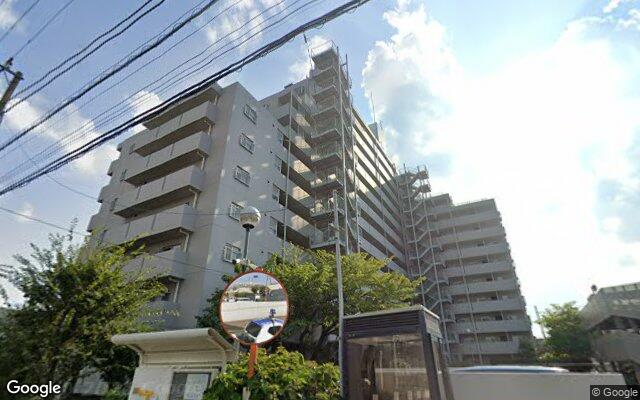 原木中山ファミールハイツ1号館の外観（Googleストリートビュー）