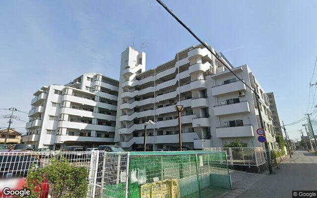 三協原木中山駅前ハイツの外観（Googleストリートビュー）