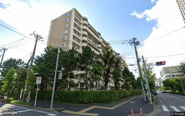 入船西エステート1号棟の外観（Googleストリートビュー）