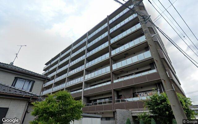 ポレスターブロードシティ越谷蒲生の外観（Googleストリートビュー）