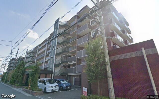 ライオンズグローベル谷塚リアルレジデンスの外観（Googleストリートビュー）