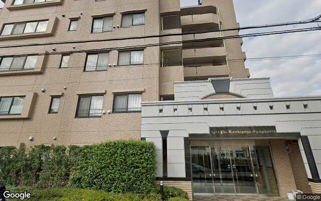 ライフピア越谷シンフォニアの外観（Googleストリートビュー）