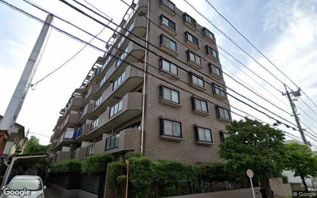 ダイアパレスパークサイド東所沢の外観（Googleストリートビュー）