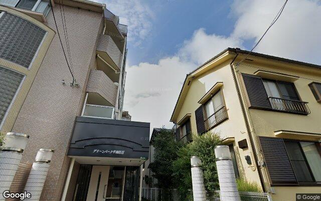 グリーンパーク早稲田3スカイスクエアの外観（Googleストリートビュー）