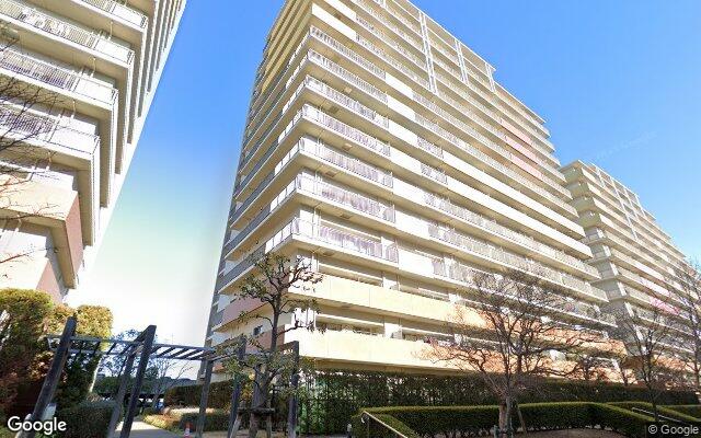 プリマシティD棟ディアコートの外観（Googleストリートビュー）