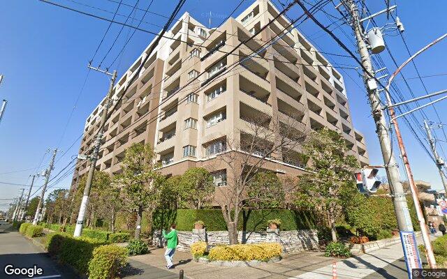 元住吉パークホームズマスターズコートの外観（Googleストリートビュー）