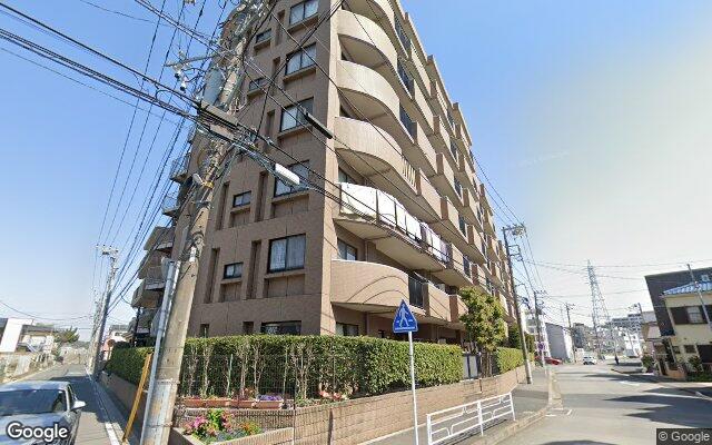 綱島東パークホームズ参番館の外観（Googleストリートビュー）