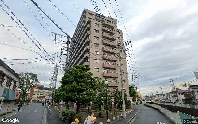 横浜大口パークホームズの外観（Googleストリートビュー）