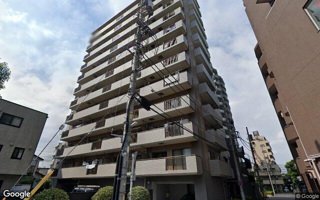 新丸子パークホームズの外観（Googleストリートビュー）