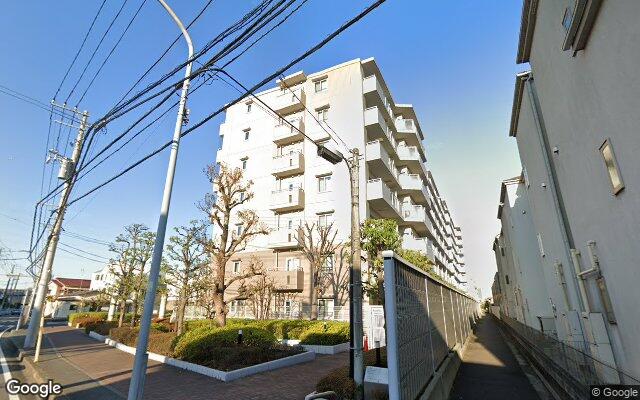 綱島ハイムの外観（Googleストリートビュー）