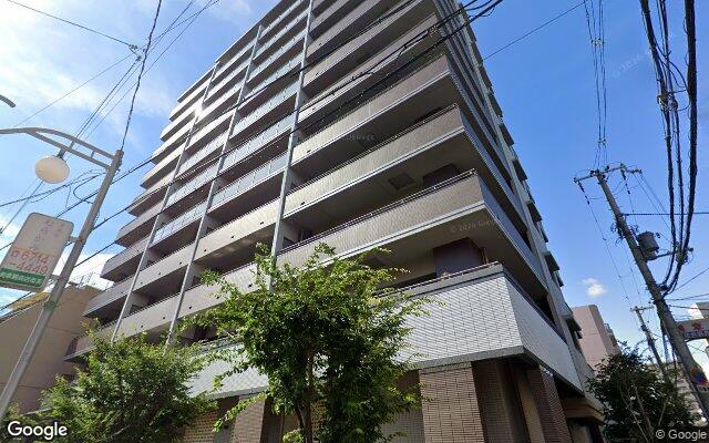 グランアッシュ阿倍野美章園の外観（Googleストリートビュー）