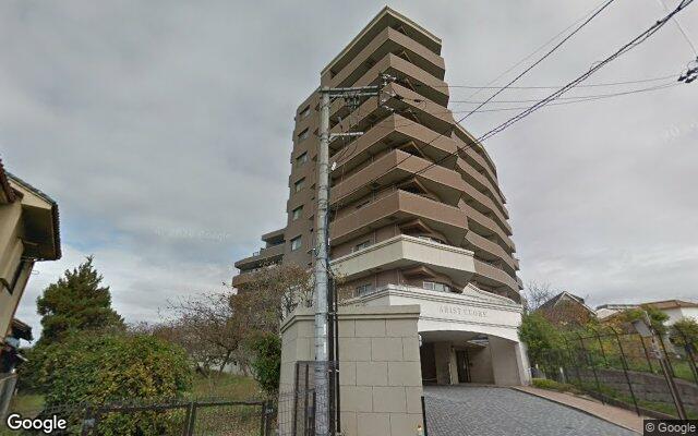 アリストクオーレ緑地公園の外観（Googleストリートビュー）