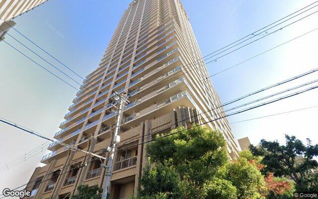 コムズシティ野江D棟の外観（Googleストリートビュー）