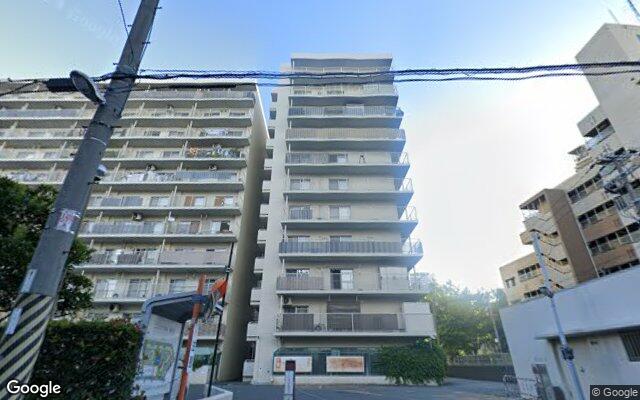 ユニライフ福島B棟の外観（Googleストリートビュー）