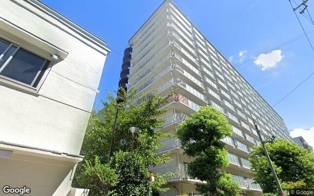 ローレルハイツ北天満2号棟の外観（Googleストリートビュー）